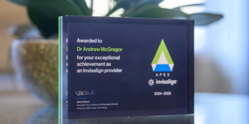 Invisalign Apex Award Andrew Mcgregor