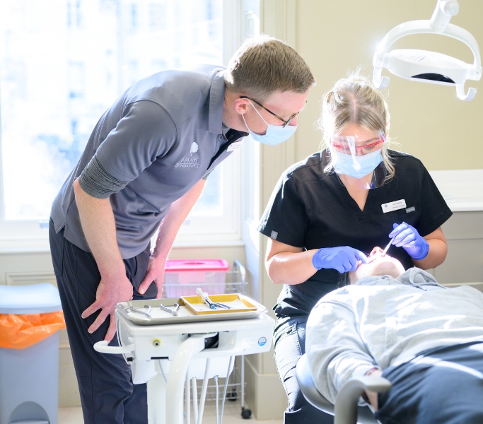 Orthodontist and team